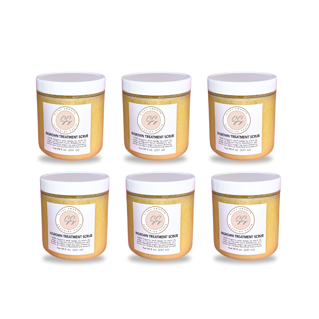 6 Jars Ingrown Treatment Scrub