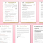 Sugaring Client Form , Intake Form, Minor Consent Form, Aftercare Card Template Editable in Canva