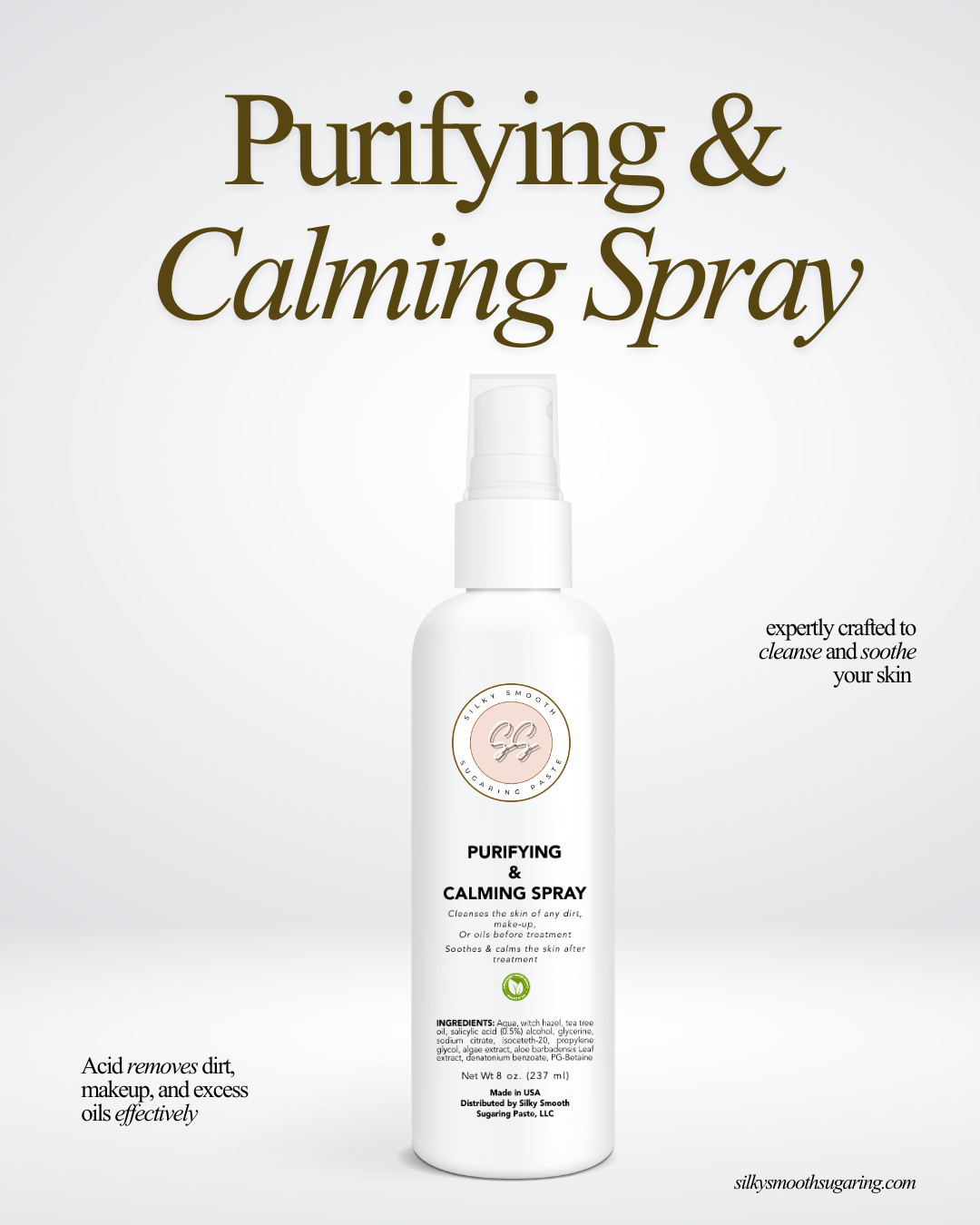 10 Bottles Purifying & Calming Spray (16oz/Bottle)