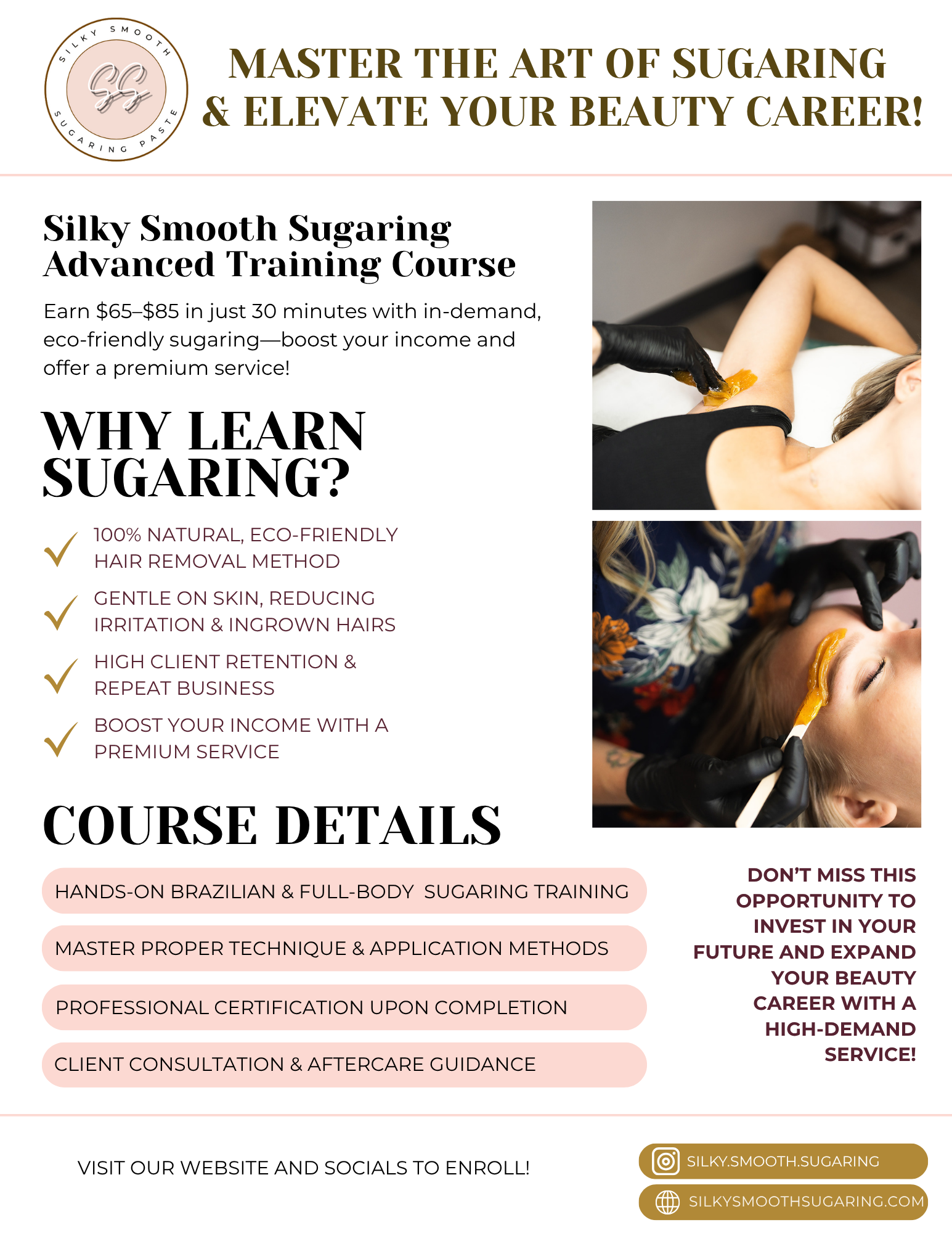 Advanced Sugaring Training Course – Brazilian and Full Body